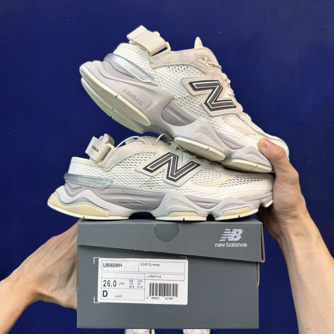 C版新百伦系列！NB9060第168色：一脚蹬穆勒凉拖鞋米白棕 升级贾卡无敌质感！最强版本36-47.5出货，行业标杆之