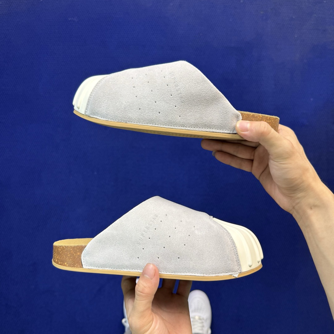 阿迪勃肯鞋拖鞋 第14色:翻毛皮灰色贝壳头 adidas originals Adimule Superstar 一脚蹬 阿迪勃肯鞋拖鞋 第14色:翻毛皮灰色贝壳头 adidas originals Adimule Superstar 一脚蹬