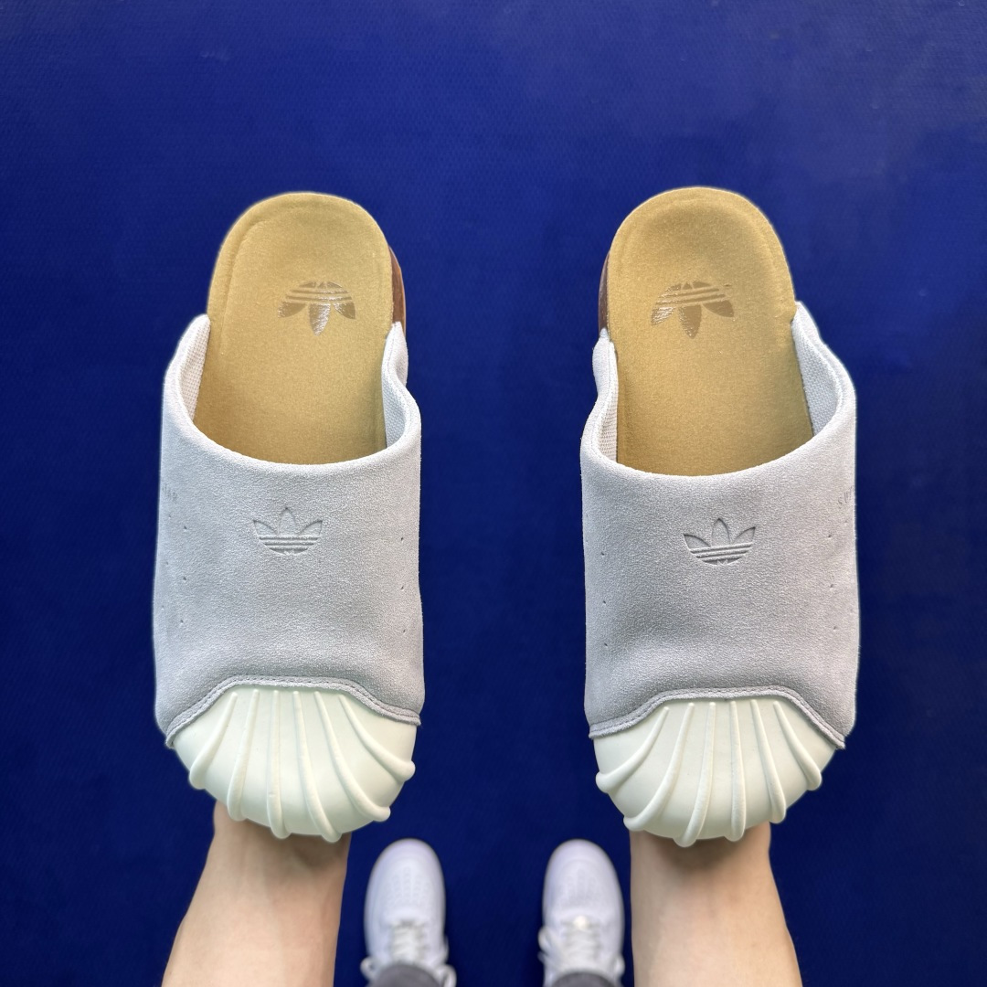 阿迪勃肯鞋拖鞋 第14色:翻毛皮灰色贝壳头 adidas originals Adimule Superstar 一脚蹬 阿迪勃肯鞋拖鞋 第14色:翻毛皮灰色贝壳头 adidas originals Adimule Superstar 一脚蹬