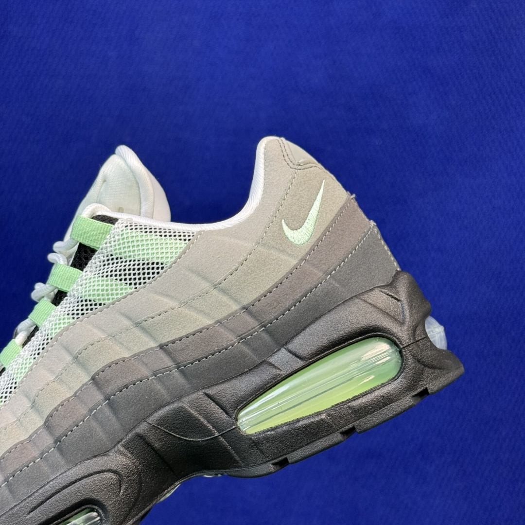 外贸私域爆款！Nike Air Max 95 低帮气垫跑鞋 大厂纯原高品！max95 第12色:灰绿 货号：HJ5996