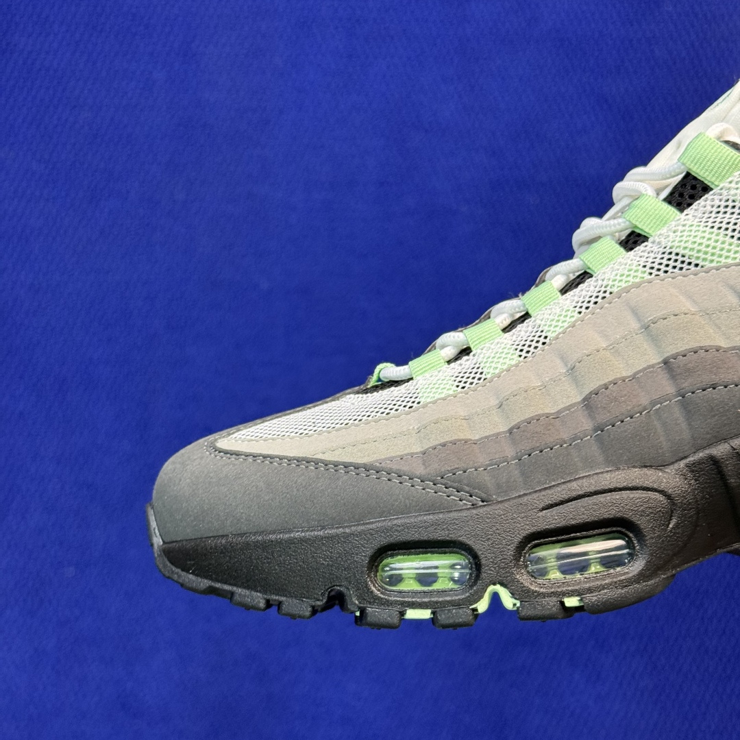 外贸私域爆款！Nike Air Max 95 低帮气垫跑鞋 大厂纯原高品！max95 第12色:灰绿 货号：HJ5996