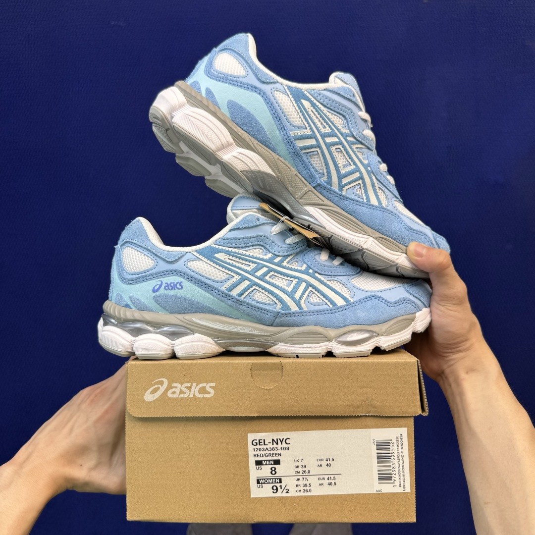 亚瑟士ASICS GEL-NYC系列 复古休闲鞋 第14色:1203A383-108 尺码：36-46带半码