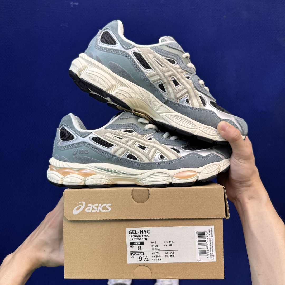 亚瑟士ASICS GEL-NYC系列 复古休闲鞋 第15色:1203A383-002 尺码：36-46带半码
