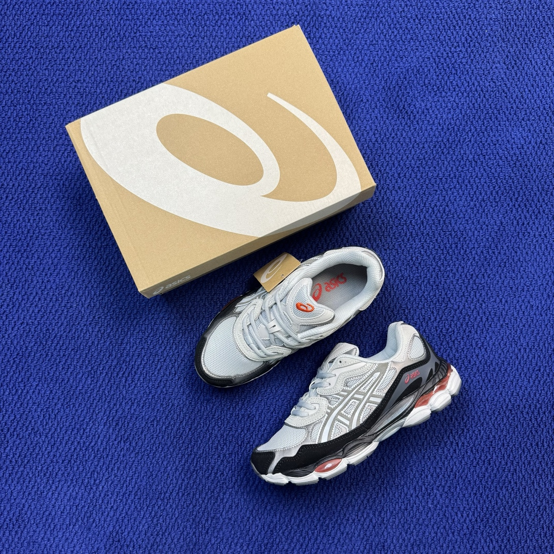 亚瑟士ASICS GEL-NYC系列 复古休闲鞋 第21色:1203A383-024 黑灰 尺码：36-46带半码