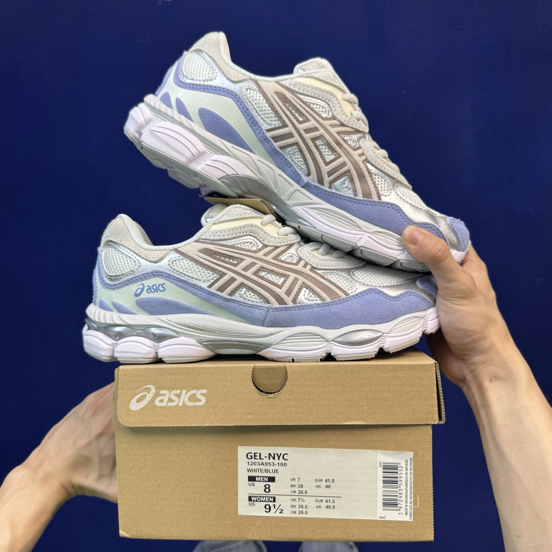 亚瑟士ASICS GEL-NYC系列 复古休闲鞋 第27色:1203A953-100 尺码：36-46带半码