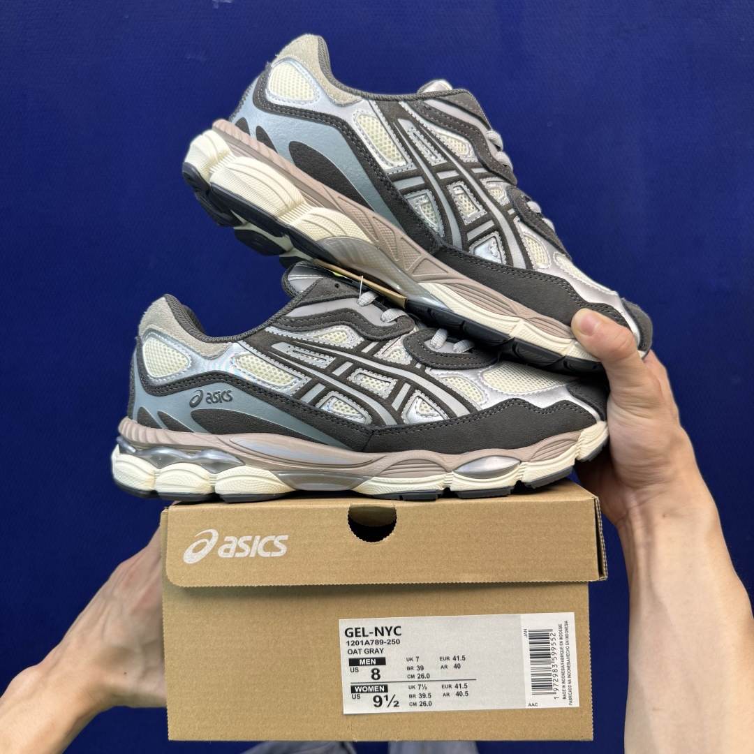 亚瑟士ASICS GEL-NYC系列 复古休闲鞋 第28色:1201A789-250 尺码：36-46带半码