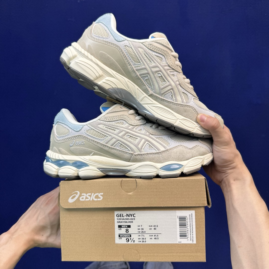 亚瑟士ASICS GEL-NYC系列 复古休闲鞋 第29色:1203A383-023 尺码：36-46带半码