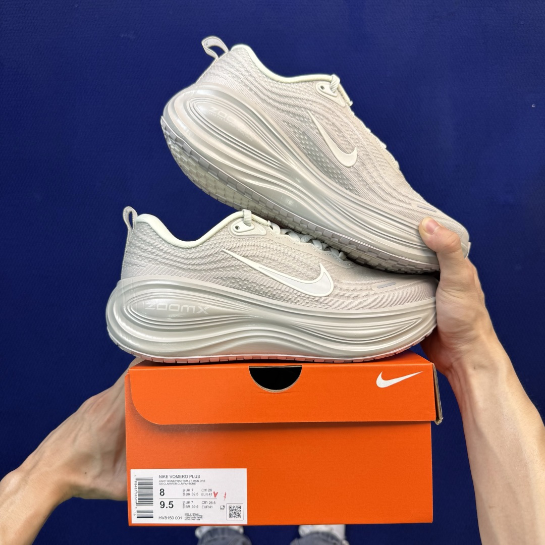 Nike Vomero Plus 低帮 ZOOMX 马拉松跑步鞋 第14色:灰色 缓震表现出色，脚感Q弹！ 货号：HV8