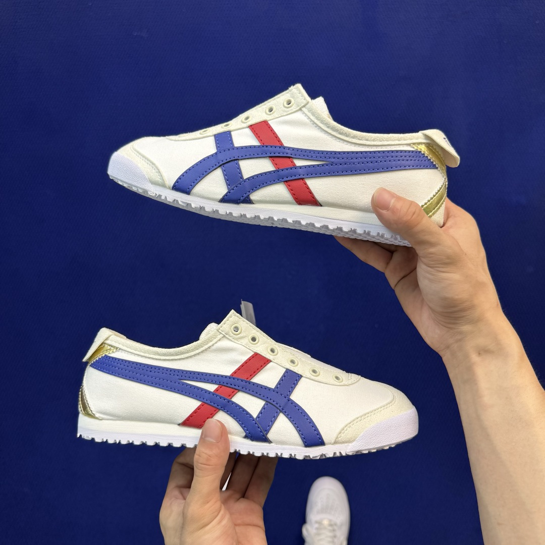 鬼冢虎 帆布面7色 ASICS Onitsuka Tiger Mexico 66 鬼冢虎 货号：1183B475-100