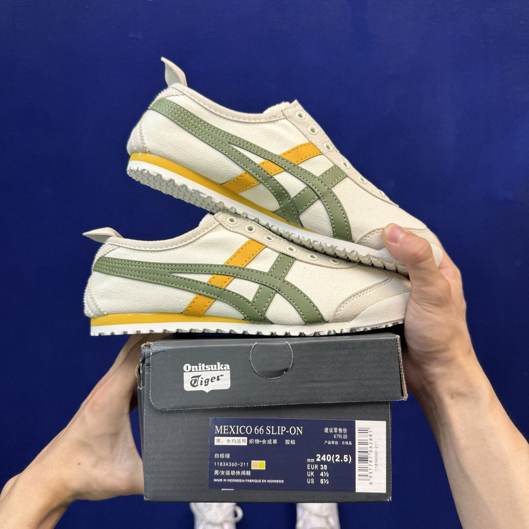 鬼冢虎 帆布面7色 ASICS Onitsuka Tiger Mexico 66 鬼冢虎 货号：1183A360-211