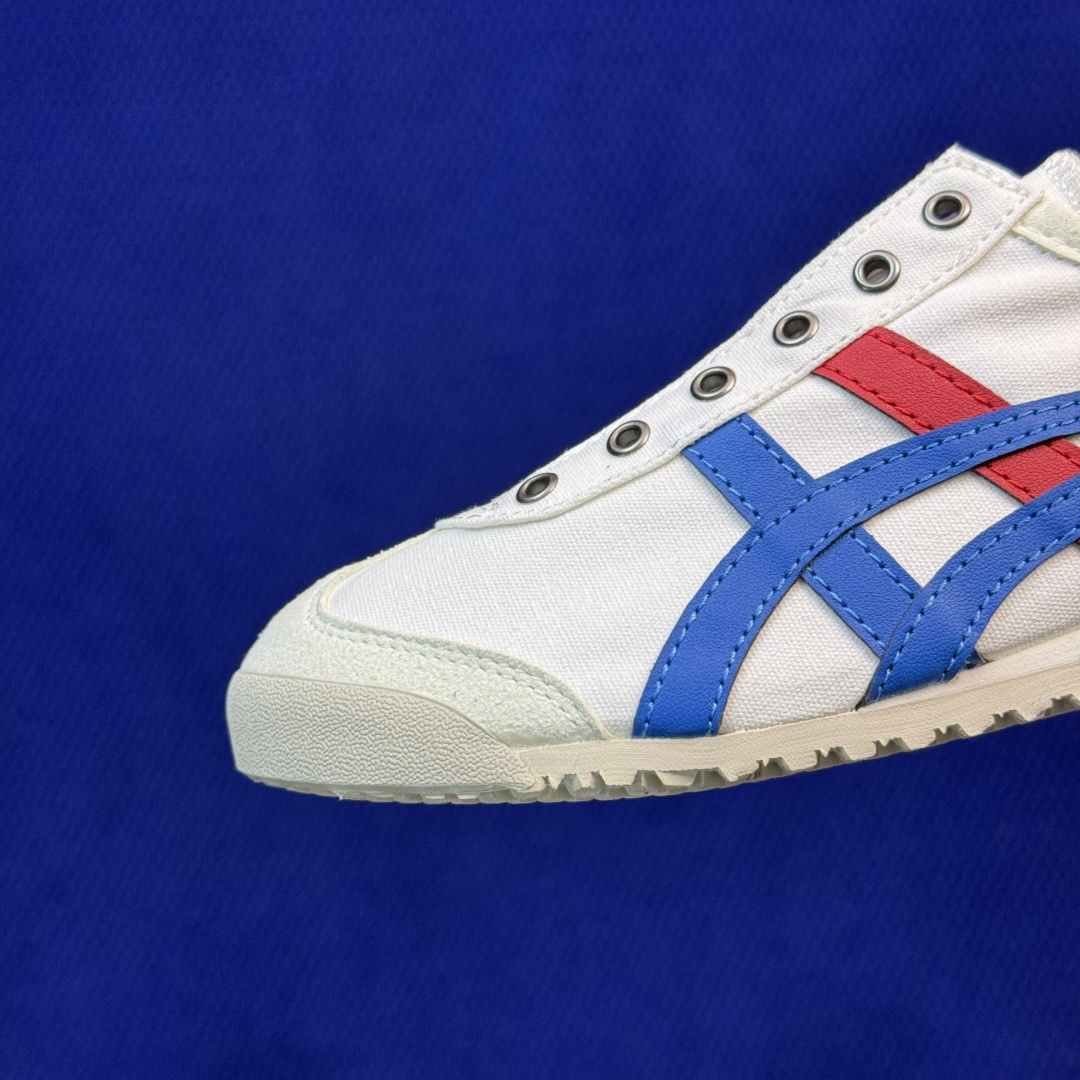 鬼冢虎 帆布面7色 白蓝红 ASICS Onitsuka Tiger Mexico 66 鬼冢虎 货号：D3KON-01