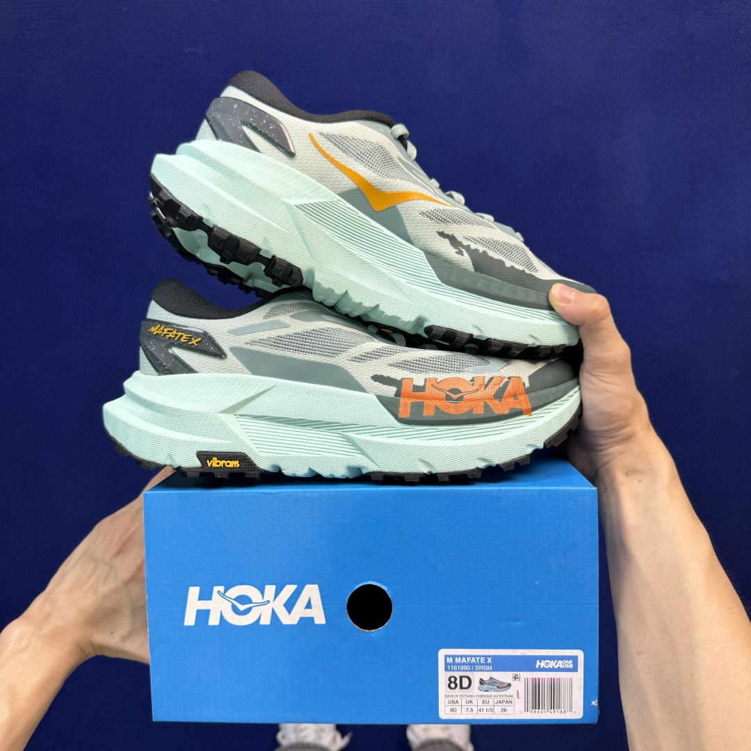 HOKA ONE ONE Mafate X 玛法特 第6色:绿色 纯原大厂出品！ 货号-SRSM 尺码36-45 全码出