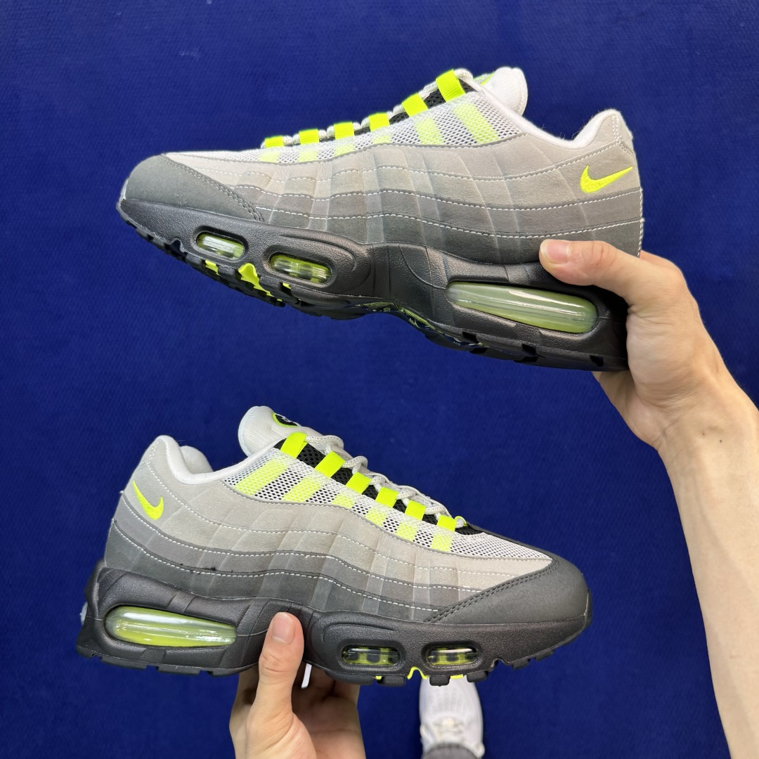 顶奢品质！Nike Air Max 95 低帮气垫跑鞋 大厂纯原！max95 第12色: 灰绿 货号：HM4740-00