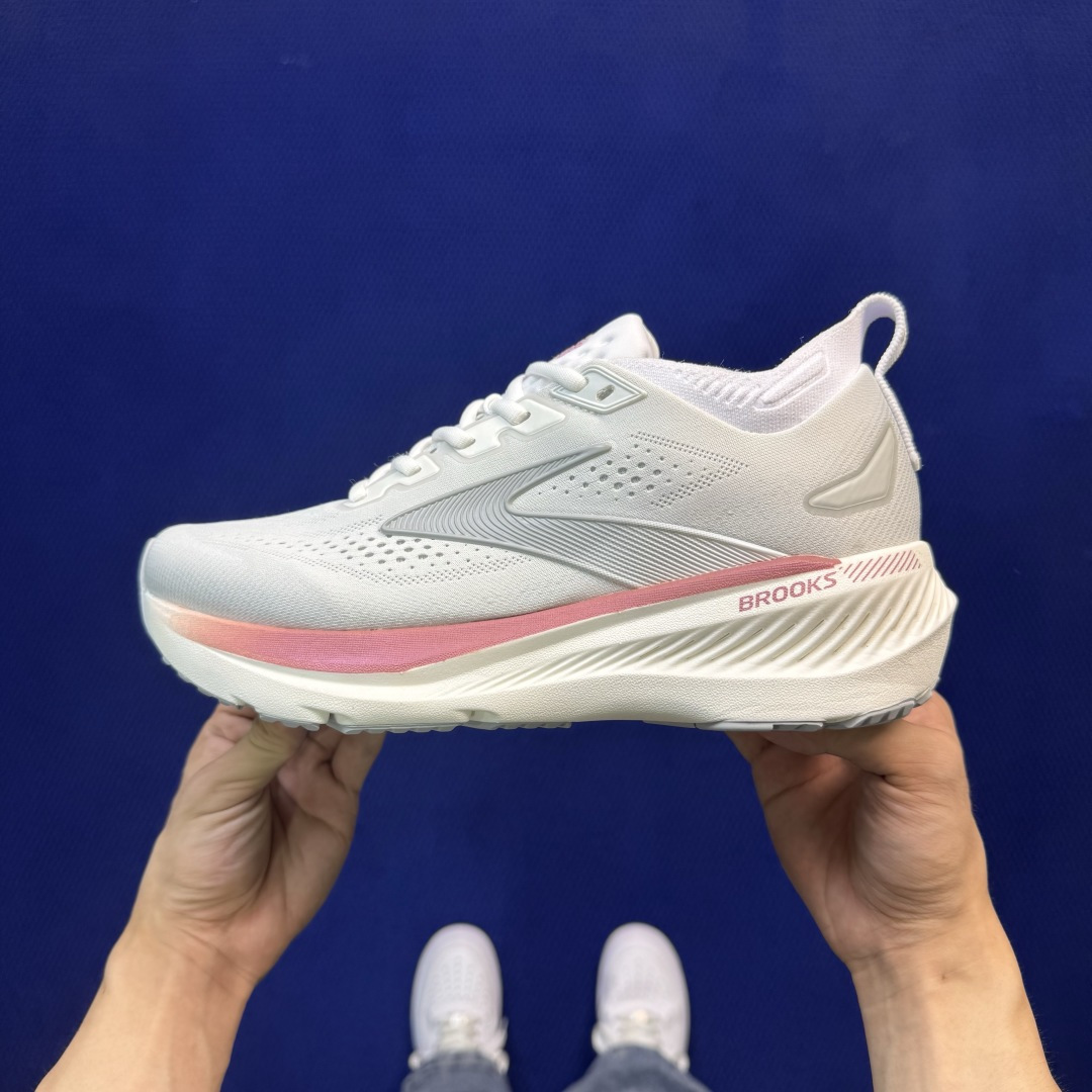 Brooks布鲁克斯 GLYCERIN 23 跑步鞋 第1色:白粉 货号：-1B-133 尺码：36-45带半码