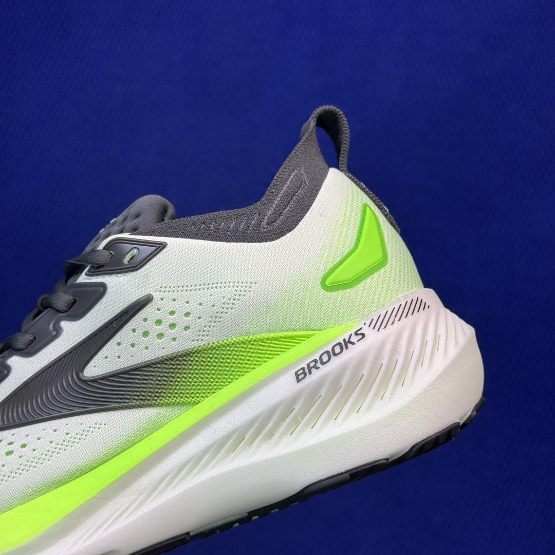 Brooks布鲁克斯 GLYCERIN 23 跑步鞋 第4色:白绿 货号：-1D-154 尺码：36-45带半码