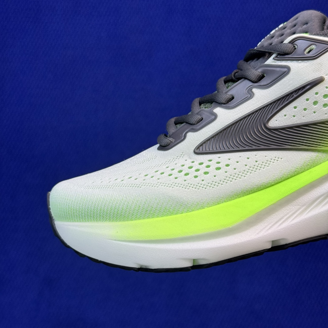 Brooks布鲁克斯 GLYCERIN 23 跑步鞋 第4色:白绿 货号：-1D-154 尺码：36-45带半码