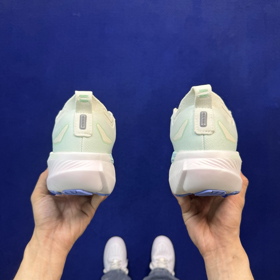 Brooks布鲁克斯 GLYCERIN 23 跑步鞋 第5色:白粉浅绿 货号：-1B-144 尺码：36-45带半码