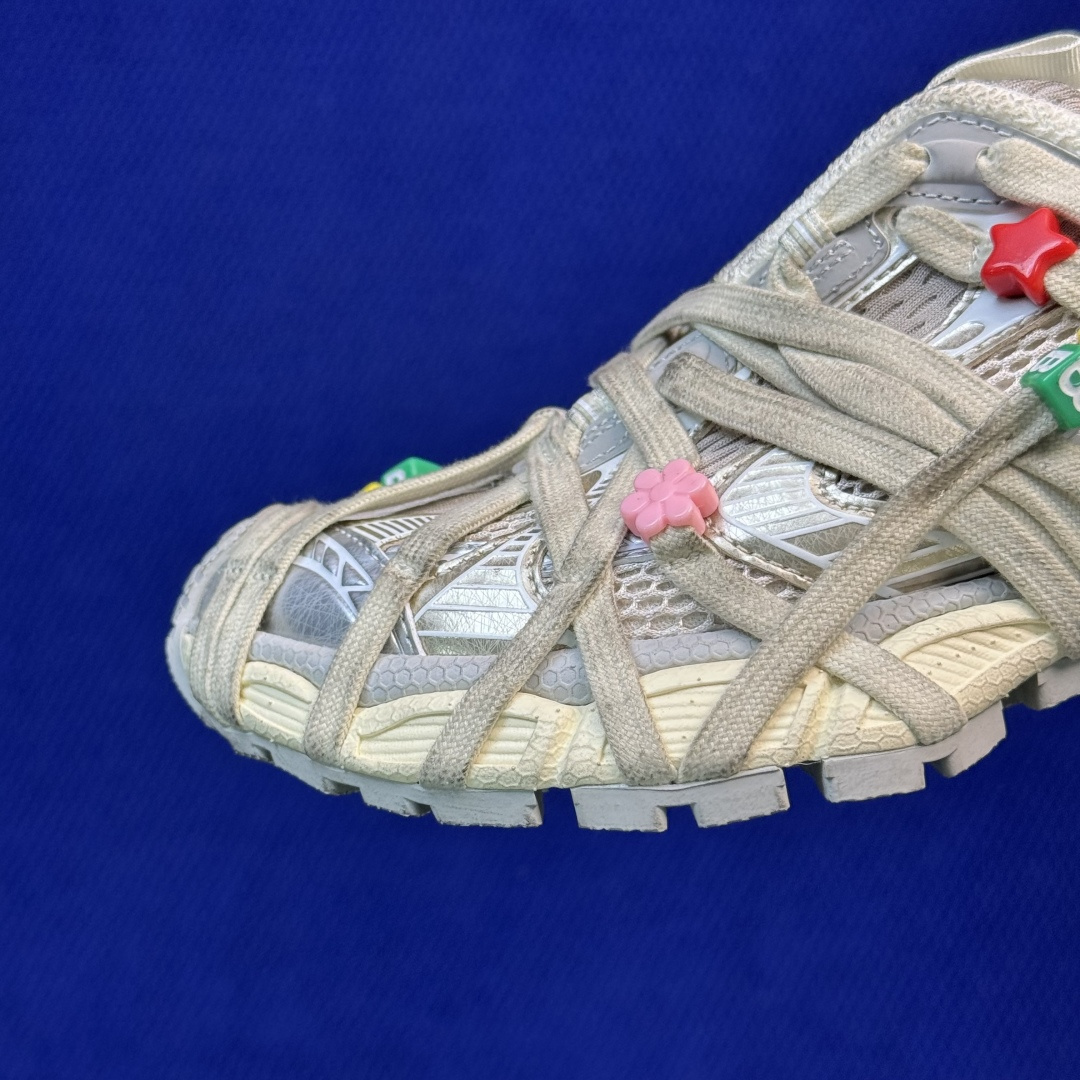 主力优势私 XA版！BALENCIAGA 3XL蜘蛛侠串珠子 巴黎世家十代 3XL老爹鞋复古做旧 独家湖南兴昂全套数据私