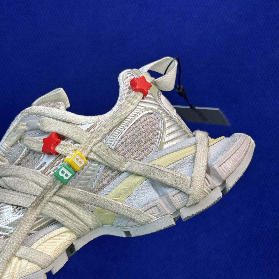 主力优势私 XA版！BALENCIAGA 3XL蜘蛛侠串珠子 巴黎世家十代 3XL老爹鞋复古做旧 独家湖南兴昂全套数据私