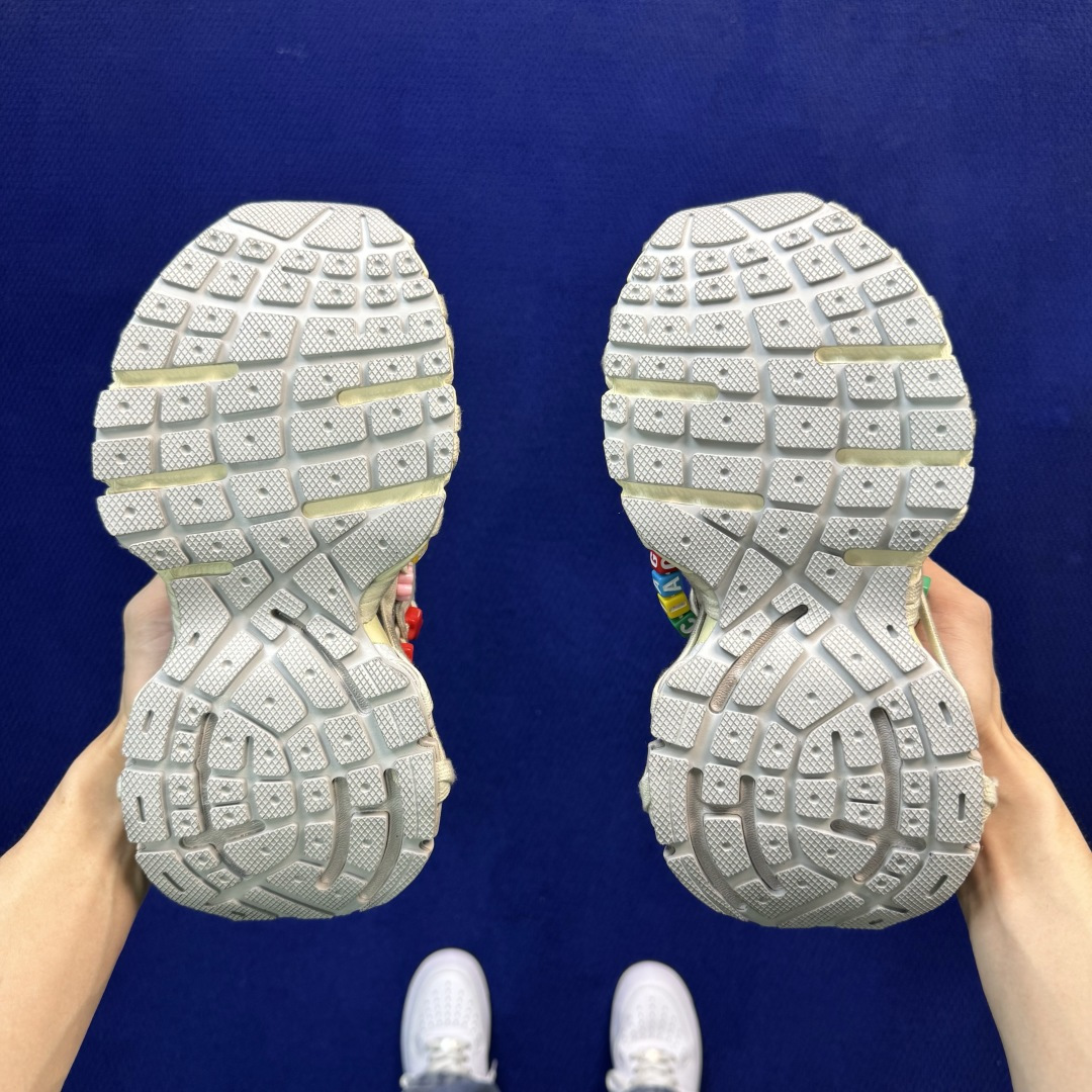 主力优势私 XA版！BALENCIAGA 3XL蜘蛛侠串珠子 巴黎世家十代 3XL老爹鞋复古做旧 独家湖南兴昂全套数据私