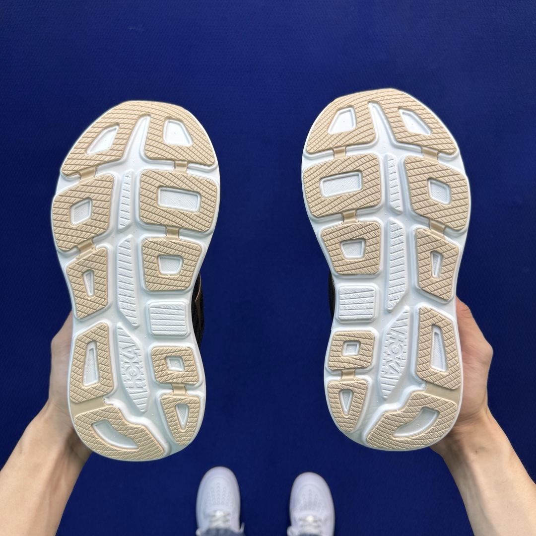 Hoka One One Bondi 9 跑步鞋 纯原大厂出品！品质库存稳定放心推！ 第18色：黑白棕 货号：-BRGL