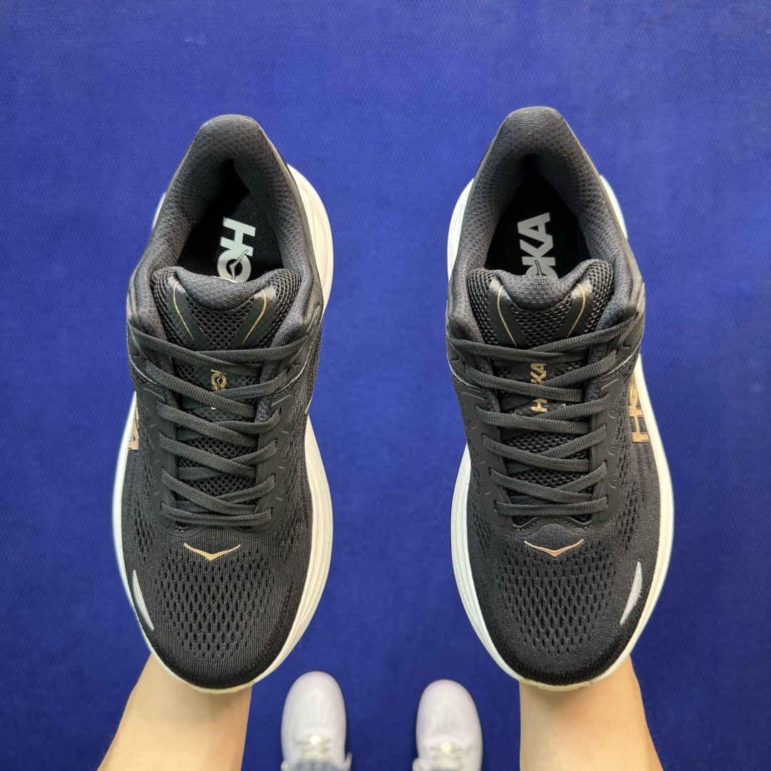 Hoka One One Bondi 9 跑步鞋 纯原大厂出品！品质库存稳定放心推！ 第18色：黑白棕 货号：-BRGL