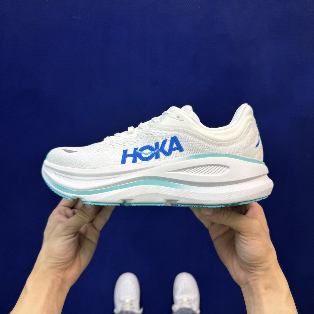 Hoka One One Bondi 9 跑步鞋 纯原大厂出品！品质库存稳定放心推！ 第19色：白蓝 货号：-WKB 尺