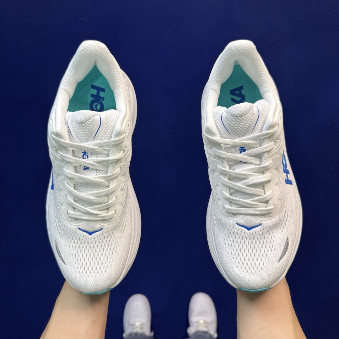 Hoka One One Bondi 9 跑步鞋 纯原大厂出品！品质库存稳定放心推！ 第19色：白蓝 货号：-WKB 尺
