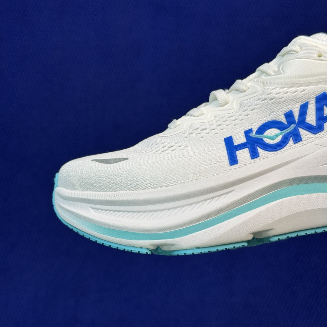 Hoka One One Bondi 9 跑步鞋 纯原大厂出品！品质库存稳定放心推！ 第19色：白蓝 货号：-WKB 尺