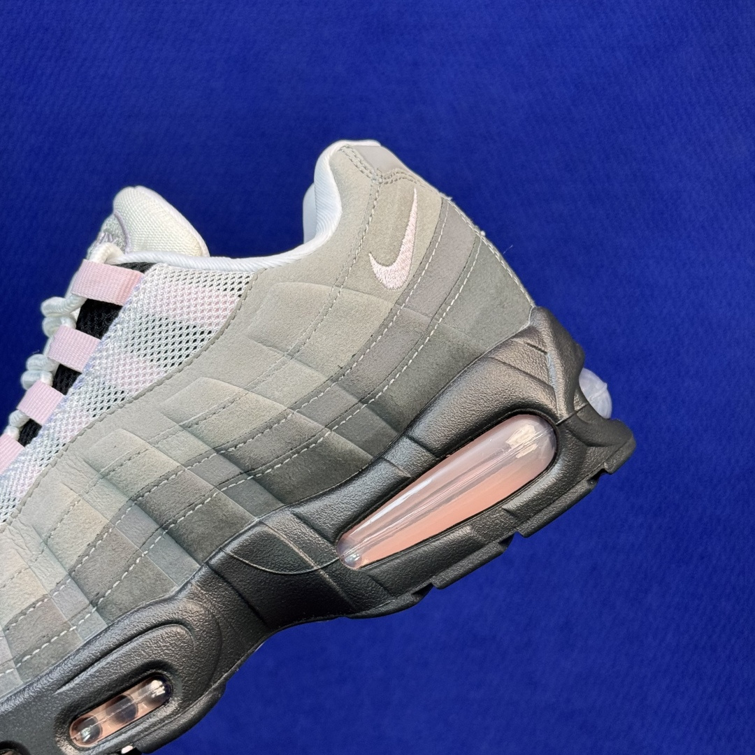 顶奢品质！Nike Air Max 95 低帮气垫跑鞋 大厂纯原！max95 第13色: 灰粉 货号：HJ5996-00