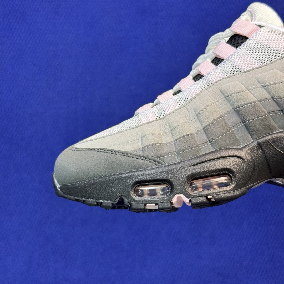 顶奢品质！Nike Air Max 95 低帮气垫跑鞋 大厂纯原！max95 第13色: 灰粉 货号：HJ5996-00
