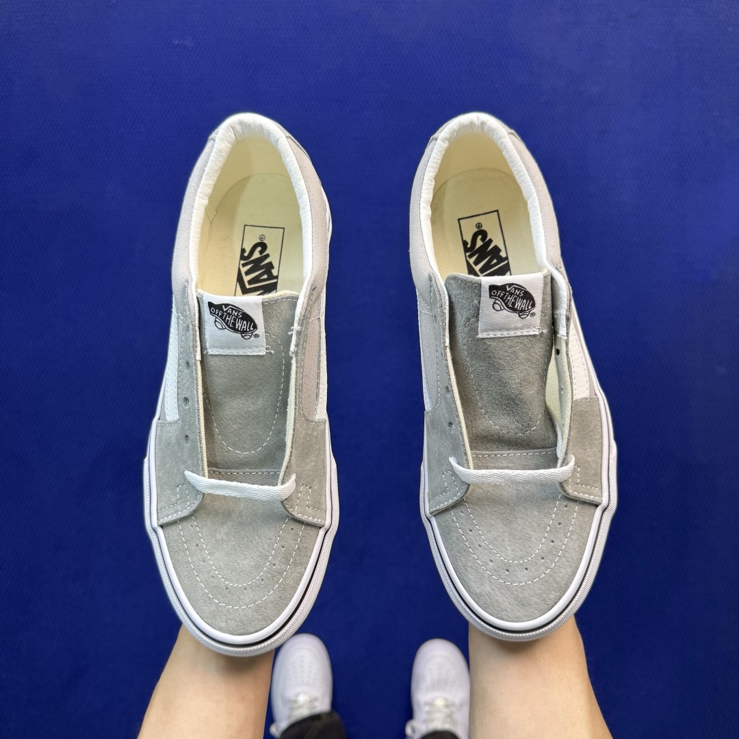虎扑版!Vans Sk8-Low 低帮 K28V麂皮灰 纯原级别外贸订单!万斯经典 硫化帆布板鞋 正品海鸥线 鞋头包边完 虎扑版!Vans Sk8-Low 低帮 K28V麂皮灰 纯原级别外贸订单!万斯经典 硫化帆布板鞋 正品海鸥线 鞋头包边完