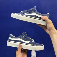 虎扑版!Vans Sk8-Low 低帮 K25V帆布蓝 纯原级别外贸订单!万斯经典 硫化帆布板鞋 正品海鸥线 鞋头包边完 虎扑版!Vans Sk8-Low 低帮 K25V帆布蓝 纯原级别外贸订单!万斯经典 硫化帆布板鞋 正品海鸥线 鞋头包边完