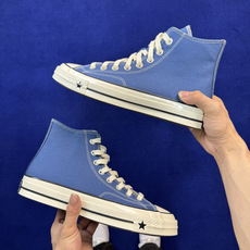 2026匡威全新发布!Converse CHUCK 70 X 星星标帆布鞋 蓝色高帮 货号:A24231C 尺码:35 2026匡威全新发布!Converse CHUCK 70 X 星星标帆布鞋 蓝色高帮 货号:A24231C 尺码:35