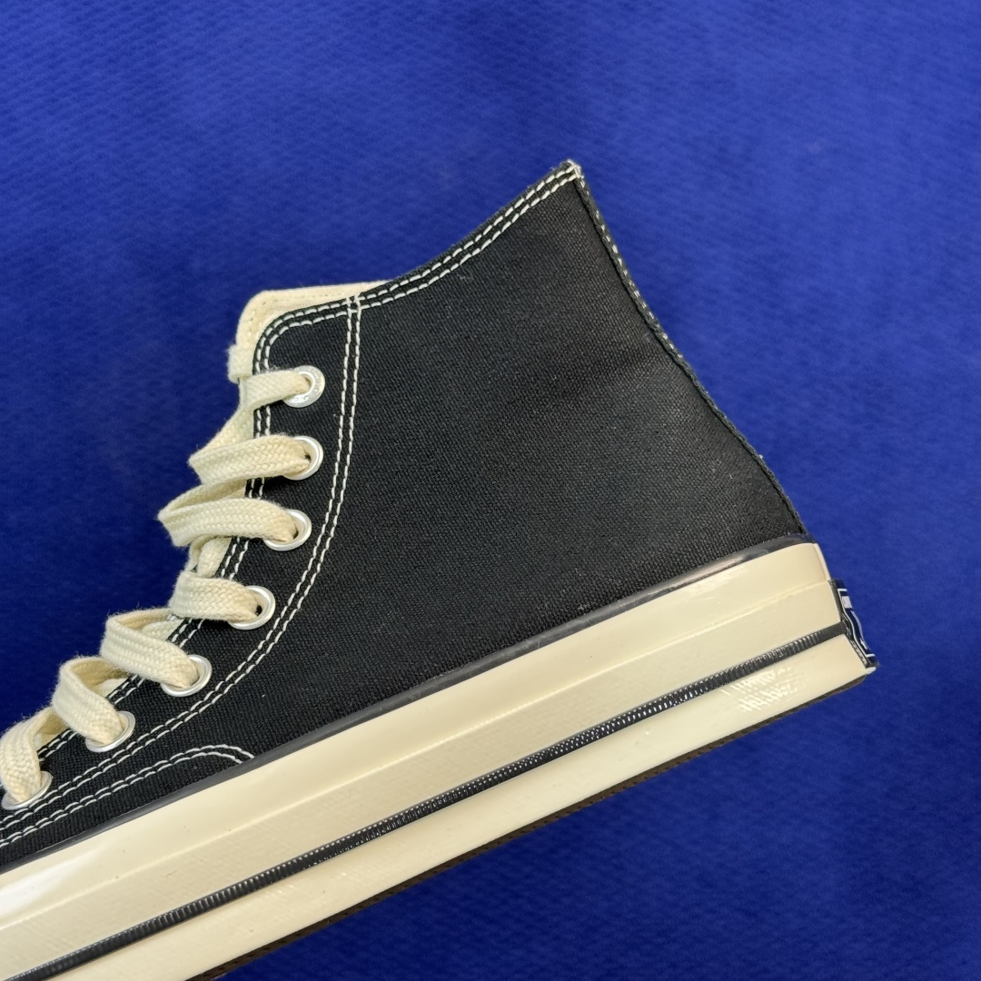 2026匡威全新发布！Converse CHUCK 70 X 星星标帆布鞋 黑色高帮 货号：A24225C 尺码：35 