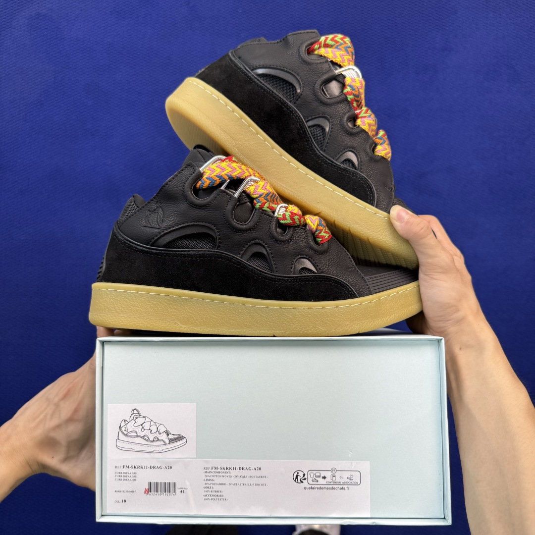 纯原 Lanvin 浪凡 Curb Sneakers 皮革低帮休闲板鞋 国内一线大厂OG出品 匠心打造 原厂皮料原厂数据 纯原 Lanvin 浪凡 Curb Sneakers 皮革低帮休闲板鞋 国内一线大厂OG出品 匠心打造 原厂皮料原厂数据