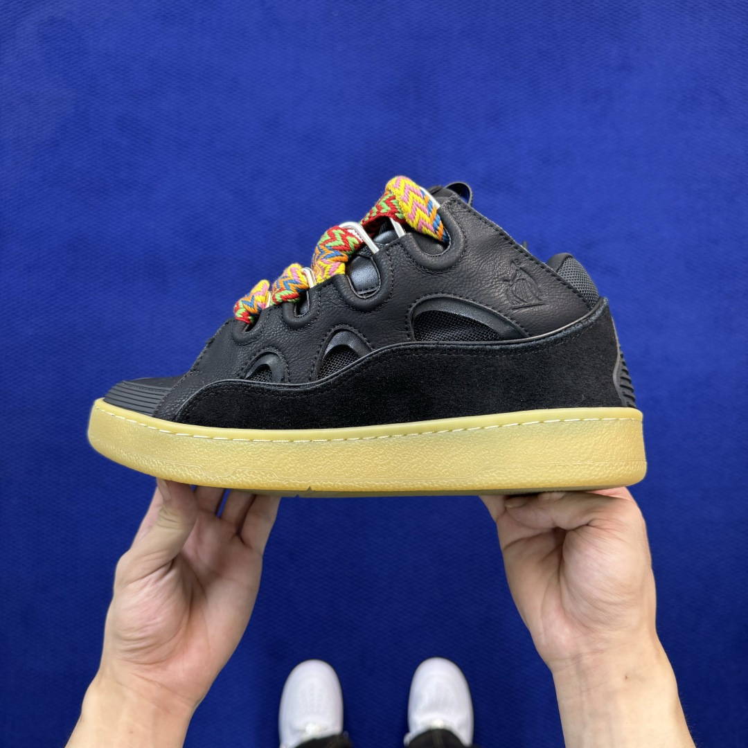 纯原 Lanvin 浪凡 Curb Sneakers 皮革低帮休闲板鞋 国内一线大厂OG出品 匠心打造 原厂皮料原厂数据