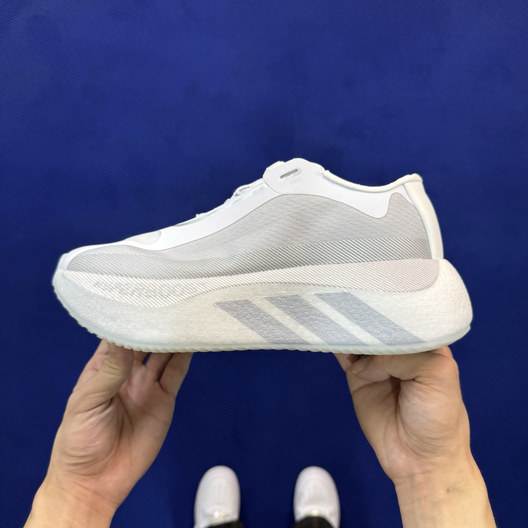 adidas Hyperboost Edge 巴斯夫爆米花跑步鞋 第3色:白灰 货号：KK0288 尺码：36-46带半