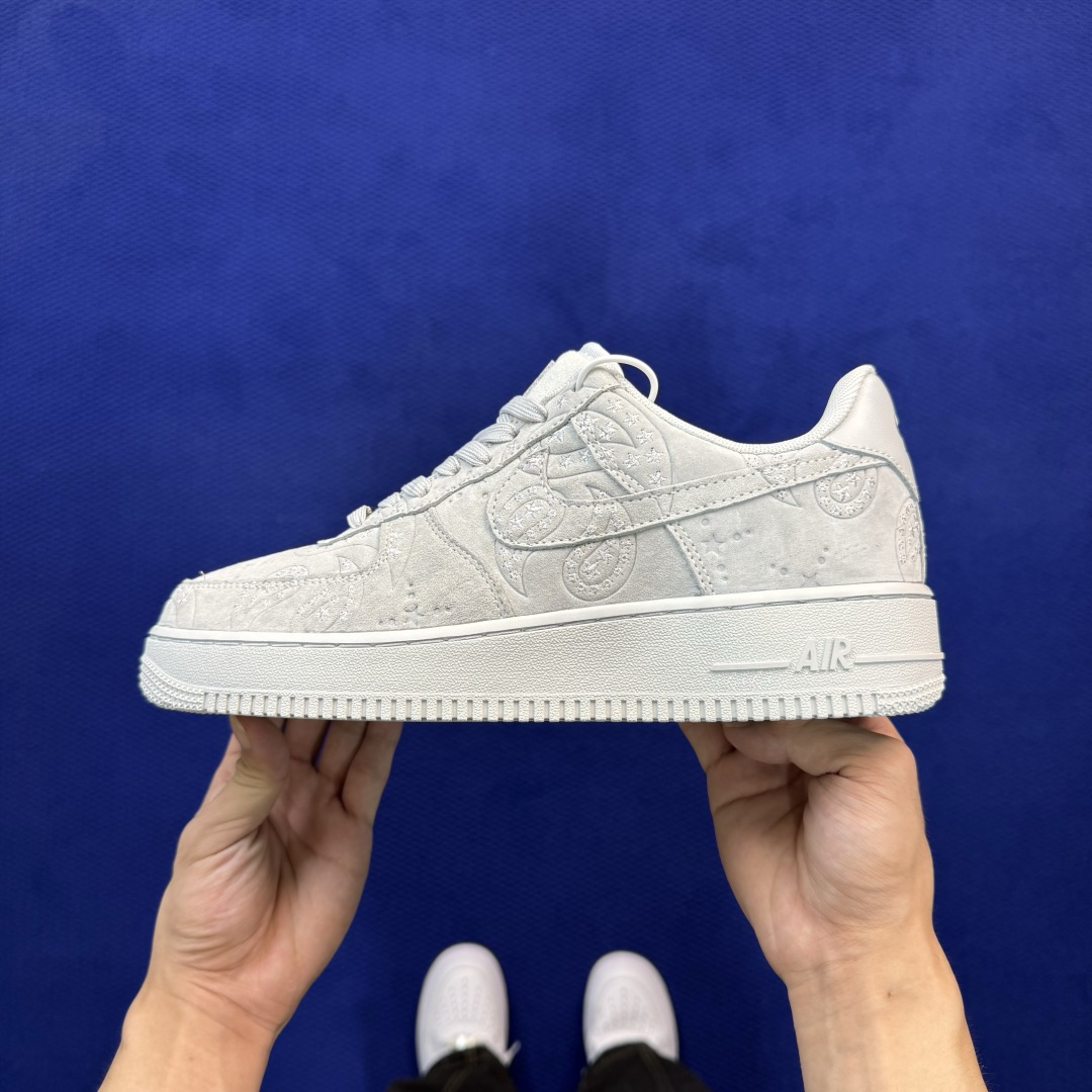 3A空军！第659色：白色刺绣暗纹腰果花 Nike Air Force 1 Low 百分百原鞋开发！PT市场真正匠心空军