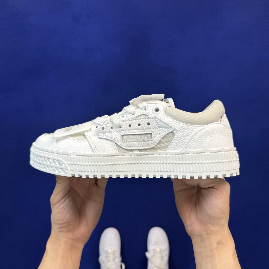 顶奢OW板鞋 OFF-WHITE 3.0 Court 第5色:白色 市面最强品质!全方位复刻!带原装扣全套包装 尺码:3 顶奢OW板鞋 OFF-WHITE 3.0 Court 第5色:白色 市面最强品质!全方位复刻!带原装扣全套包装 尺码:3