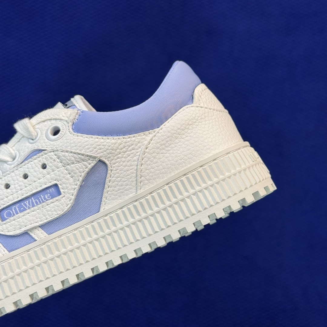 顶奢OW板鞋 OFF-WHITE 3.0 Court 第6色:白蓝 市面最强品质!全方位复刻!带原装扣全套包装 尺码:3 顶奢OW板鞋 OFF-WHITE 3.0 Court 第6色:白蓝 市面最强品质!全方位复刻!带原装扣全套包装 尺码:3