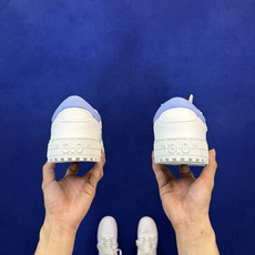 顶奢OW板鞋 OFF-WHITE 3.0 Court 第6色:白蓝 市面最强品质!全方位复刻!带原装扣全套包装 尺码:3 顶奢OW板鞋 OFF-WHITE 3.0 Court 第6色:白蓝 市面最强品质!全方位复刻!带原装扣全套包装 尺码:3