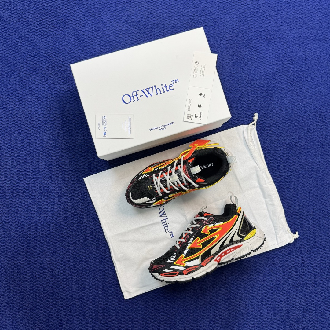 OW解构休闲跑鞋/复古老爹鞋 第66色:火焰🔥黑红 OFF-WHITE Be Right Back 工艺很复杂! 尺码: OW解构休闲跑鞋/复古老爹鞋 第66色:火焰🔥黑红 OFF-WHITE Be Right Back 工艺很复杂! 尺码:
