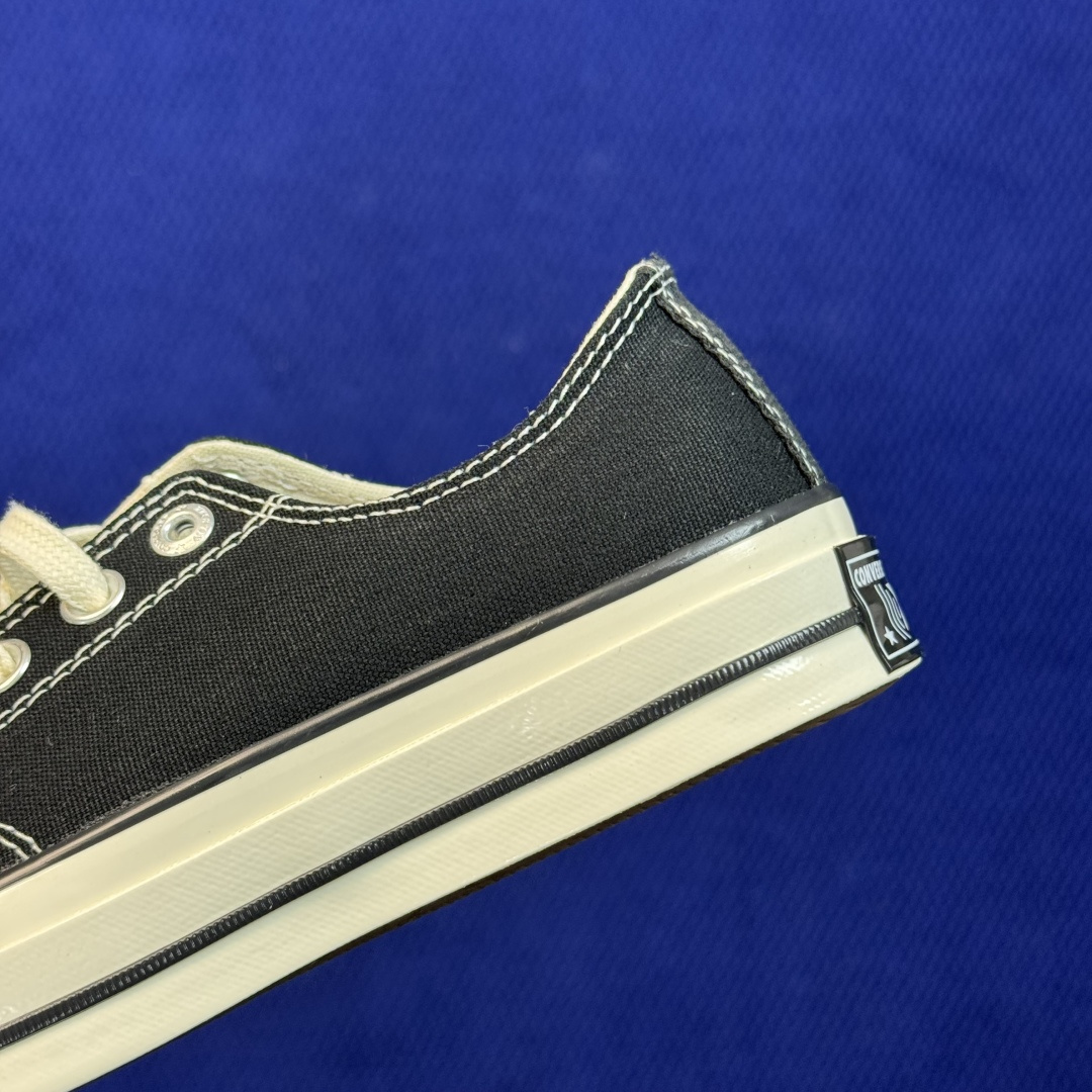 2026匡威全新发布！Converse CHUCK 70X 星星标帆布鞋 黑色低帮 货号：A24228C 尺码：35 3