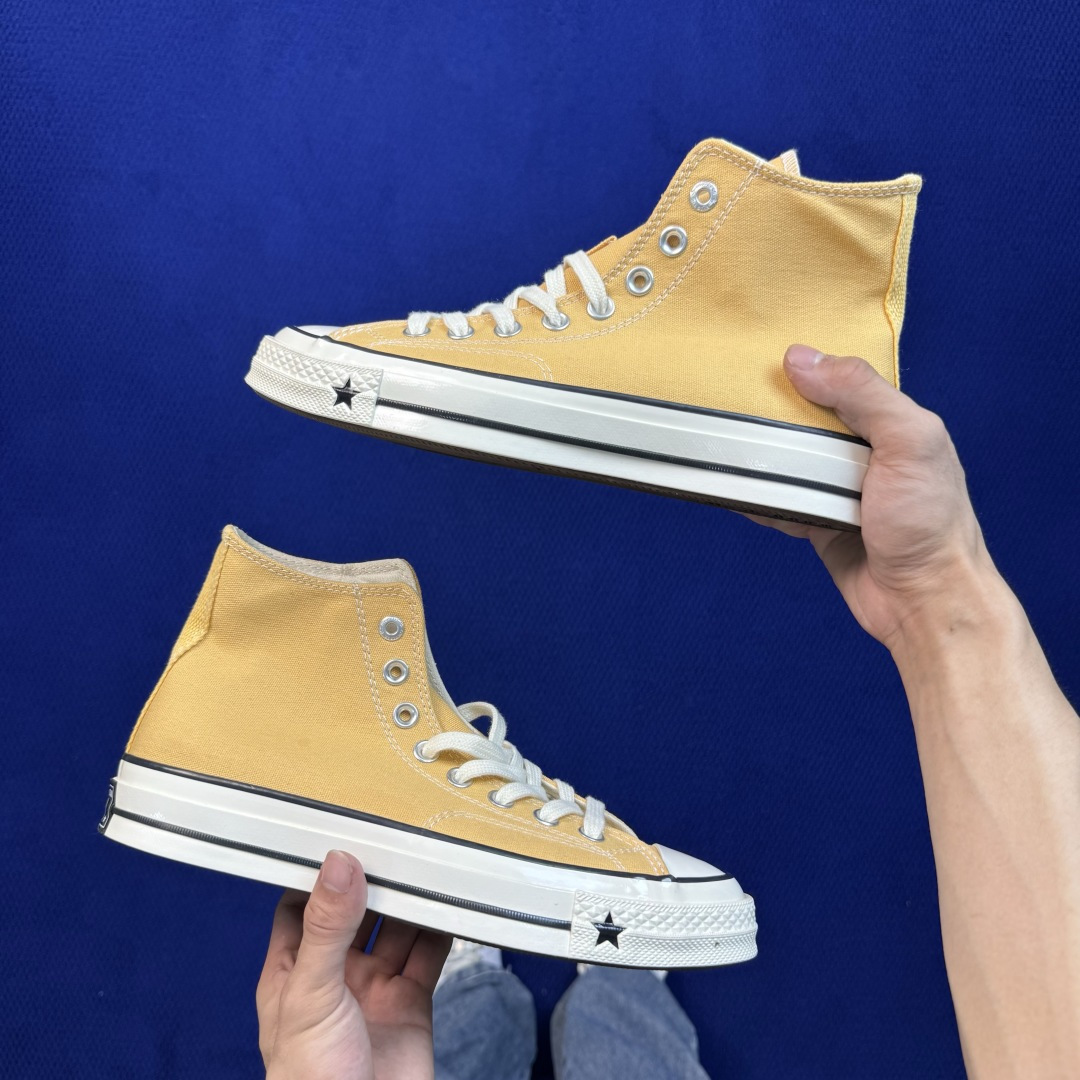 2026匡威全新发布!Converse CHUCK 70X 星星标帆布鞋 黄色高帮 货号:A24233C 尺码:35 3 2026匡威全新发布!Converse CHUCK 70X 星星标帆布鞋 黄色高帮 货号:A24233C 尺码:35 3