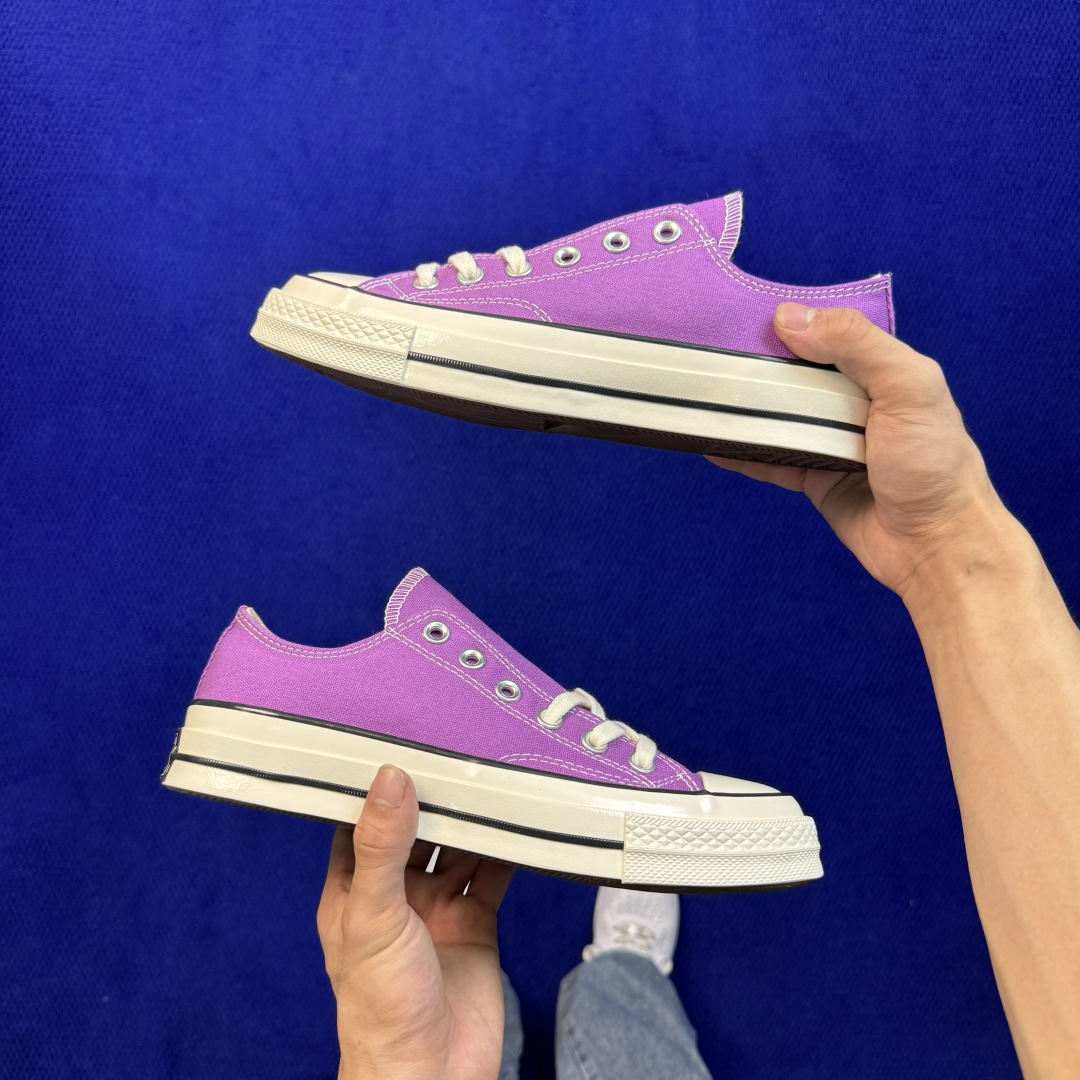 虎扑版‼️ 匡威 葡萄紫低帮 A13336C Converse 匡威 Chuck 70 1970S 帆布休闲板鞋 行业一 虎扑版‼️ 匡威 葡萄紫低帮 A13336C Converse 匡威 Chuck 70 1970S 帆布休闲板鞋 行业一