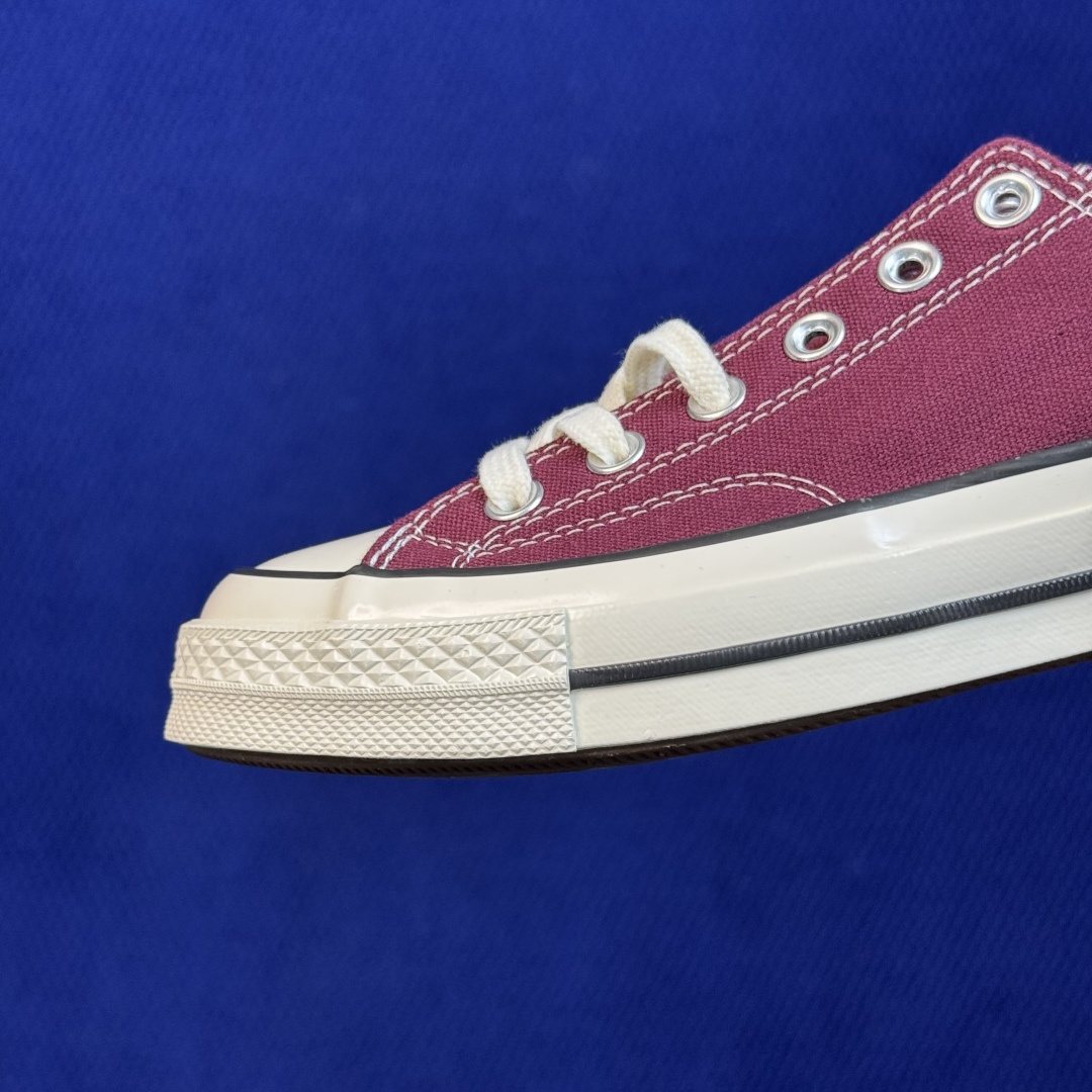 虎扑版‼️ 匡威 酒红低帮 C Converse 匡威 Chuck 70 1970S 帆布休闲板鞋 行业一线头部硫化大厂