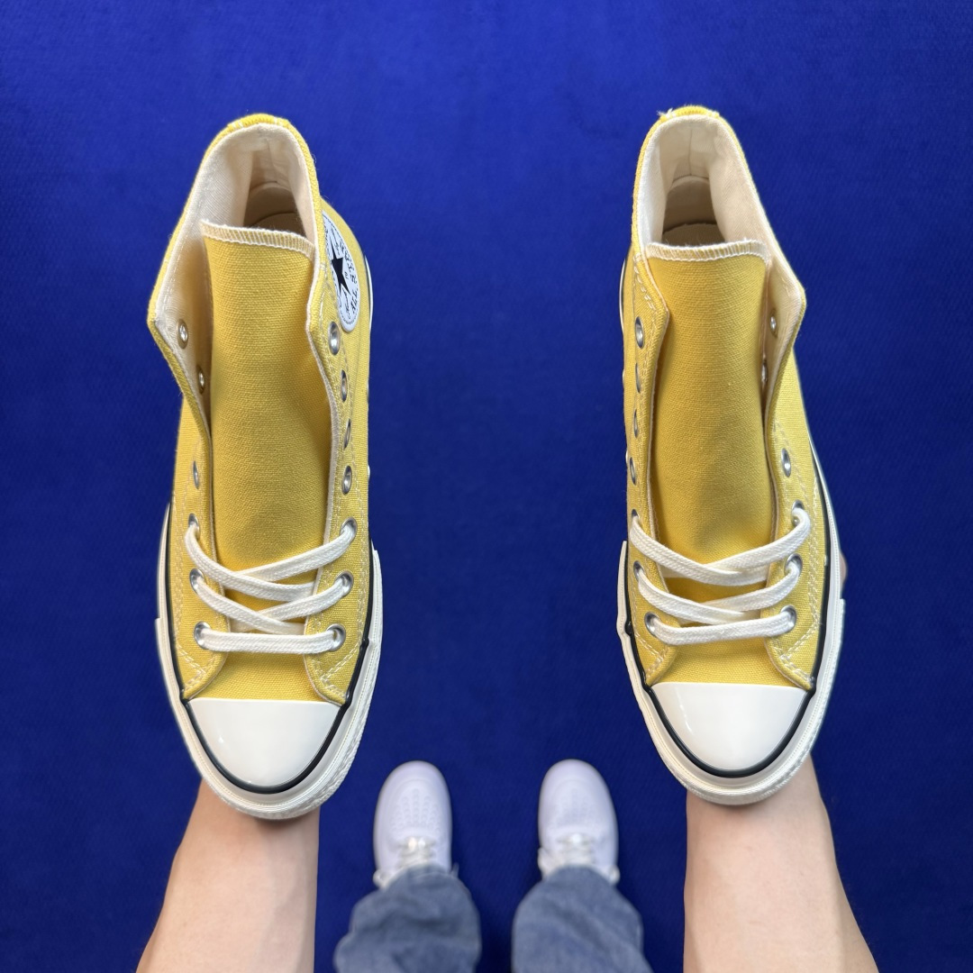 虎扑版‼️ 匡威 黄色高帮 A10526C Converse 匡威 Chuck 70 1970S 帆布休闲板鞋 行业一线