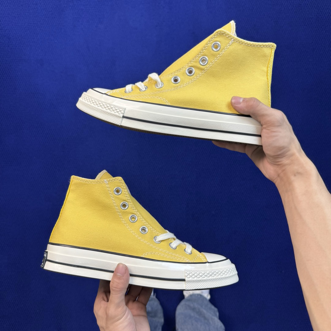 虎扑版‼️ 匡威 黄色高帮 A10526C Converse 匡威 Chuck 70 1970S 帆布休闲板鞋 行业一线