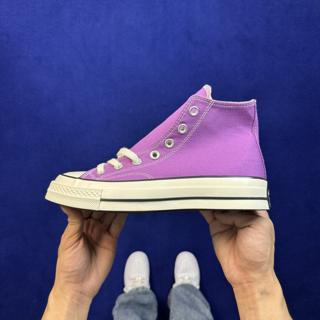 虎扑版‼️ 匡威 葡萄紫高帮 A13330C Converse 匡威 Chuck 70 1970S 帆布休闲板鞋 行业一